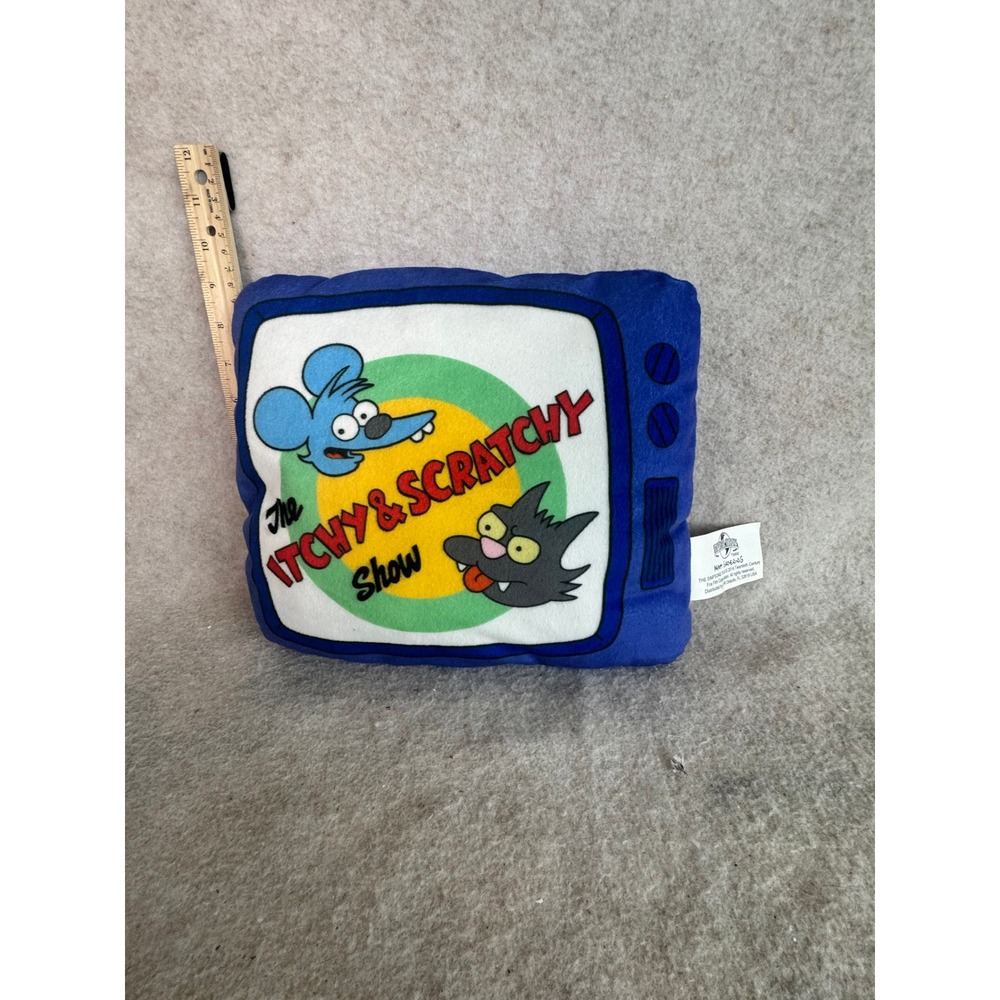 The Simpsons Bart Simpson Itchy & Scratchy Show TV Plush Set 4pc Toy Collectible - Picture 5 of 13